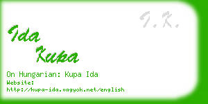 ida kupa business card